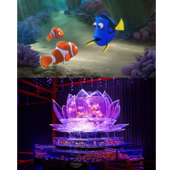 ドリー&ニモが「アートアクアリウム」に! - (C) 2016 Disney/Pixar. All Rights Reserved.