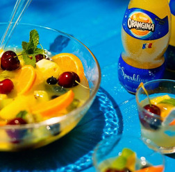 「オランジーナ」と「ヨーグリーナ＆南アルプスの天然水」を使った夏向きレシピ