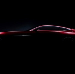 メルセデスのマイバッハの大型クーペコンセプトカーの予告イメージ