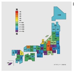 業種分類「美術館」の登録件数による偏差値の都道府県ランキング(2016年)