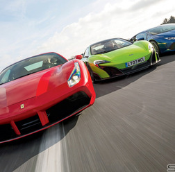 【写真集 スーパーカーの世界】フェラーリ488 GTB vs マクラーレン 675 LT vs ランボルギーニ ウラカン LP610-4