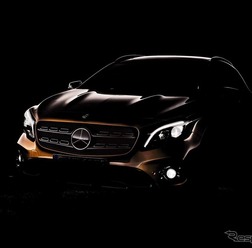 メルセデスベンツGLAの大幅改良モデルの予告イメージ