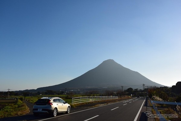 薩摩半島南端の火山、開聞岳へ向かう。