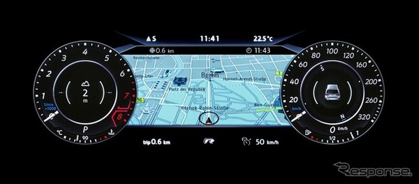 VW ゴルフR デジタルメータークラスター アクティブ インフォ ディスプレイ