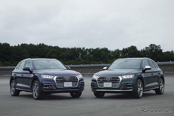 アウディQ5（左）とSQ5（右）