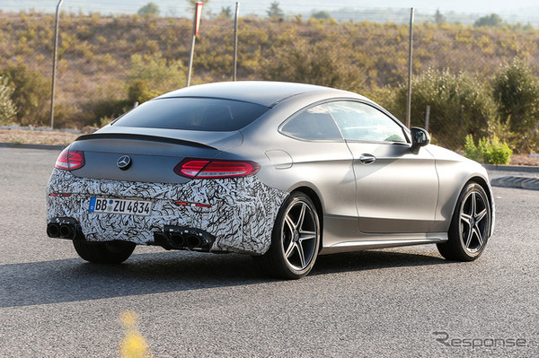 メルセデス AMG C43 クーペ　スクープ写真