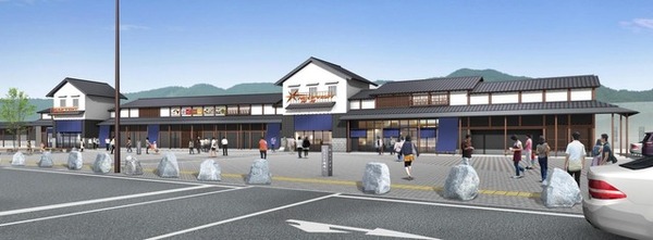 NEOPASA岡崎（上り）。コンセプトは「岡崎宿」