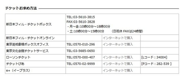 チケット購入方法