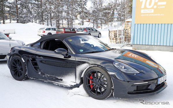 ポルシェ 718ボクスター スパイダー スクープ写真