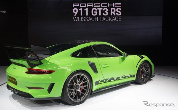 ポルシェ911GT3 RS改良新型のヴァイザッハ・パッケージ（ニューヨークモーターショー2018）