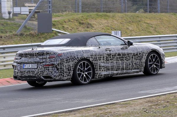 BMW M850i カブリオレ スクープ写真