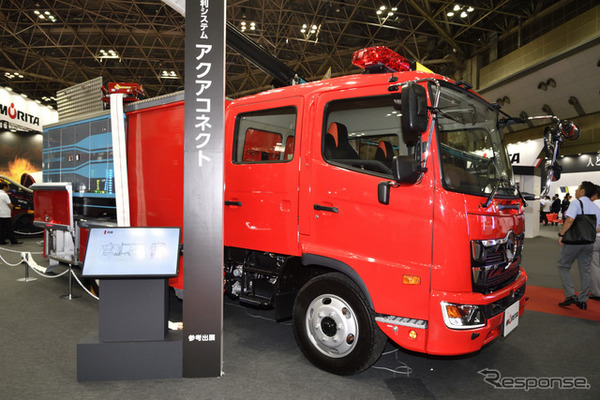 モリタ海水利用型消防水利システム・アクアコネクト（東京国際消防防災展2018）