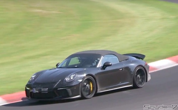 ポルシェ　911 スピードスター　スクープ動画
