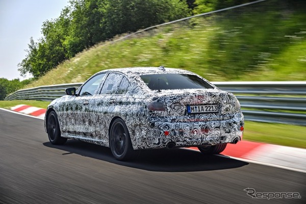 BMW 3シリーズ セダン 新型の開発プロトタイプ車
