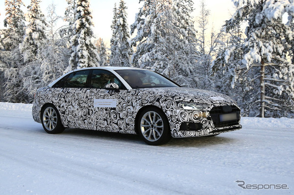 アウディ A4 セダン改良新型 スクープ写真