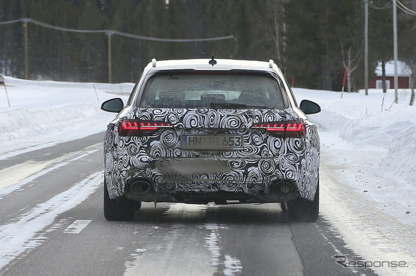 アウディ RS4アバント 改良新型（スクープ写真）