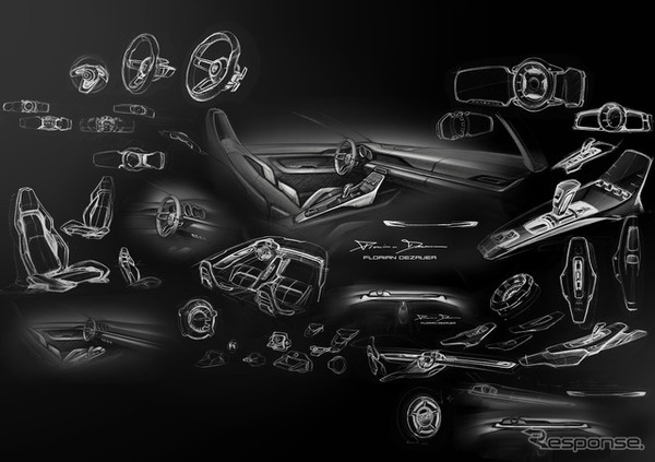 ポルシェ911新型デザイン開発スケッチ