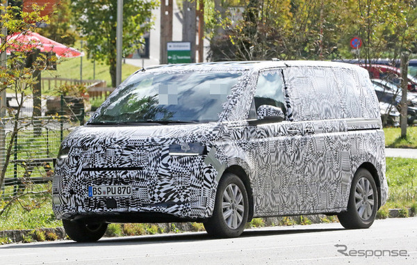 VW T7 開発車両スクープ写真