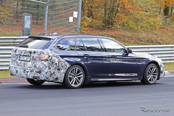 BMW 5シリーズ 改良モデル（LCI）プロトタイプ スクープ写真
