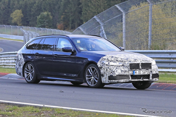 BMW 5シリーズ 改良モデル（LCI）プロトタイプ スクープ写真