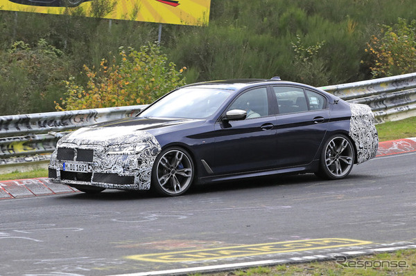 BMW 5シリーズ 改良モデル（LCI）プロトタイプ スクープ写真