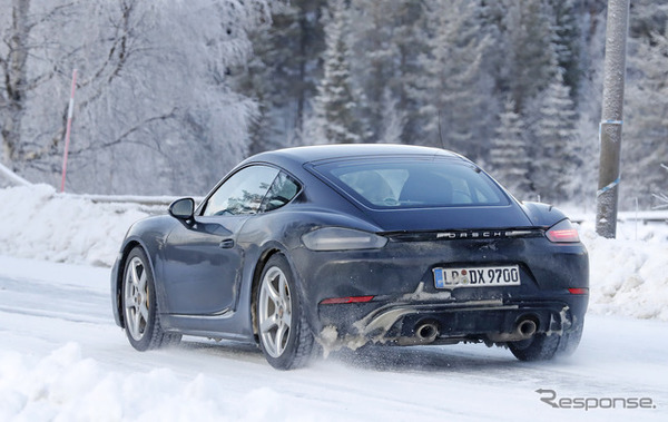ポルシェ 718 ケイマン GTS 4.0 開発車両（スクープ写真）