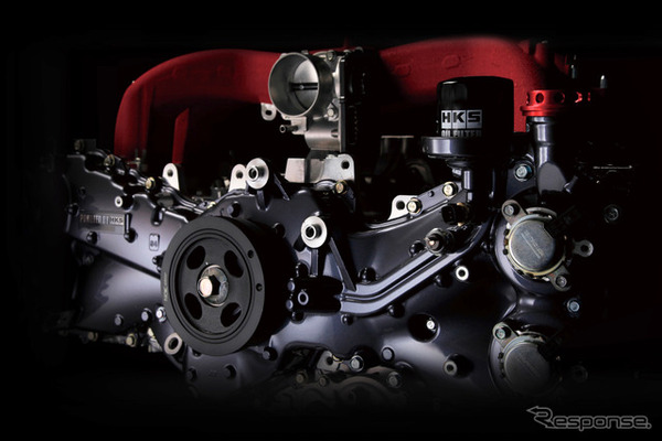 トヨタ 86とスバル BRZに搭載される、FA20 2.2LのHKS製コンプリートエンジン。STEP1／STEP2／STEP3で構成され、STEP3ではHKS謹製のタイムアタックマシン『TRB-03』のノウハウが注ぎ込まれた最強スペックとなる