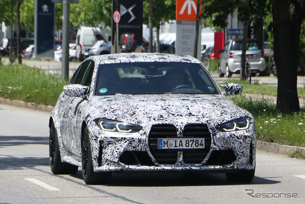BMW M3セダン 新型プロトタイプ スクープ写真　