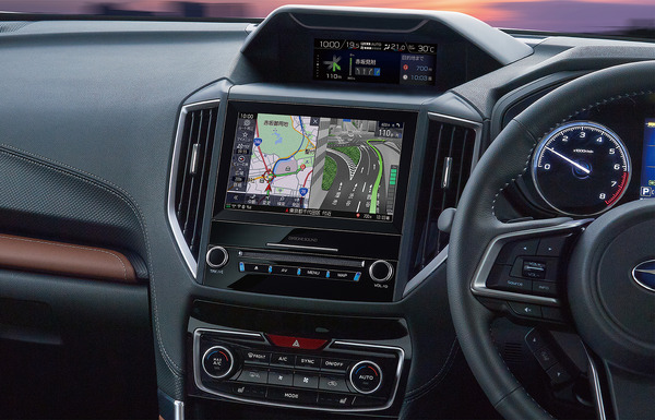 フォレスター用『DIATONE SOUND.NAVI』のビルトインモデル。