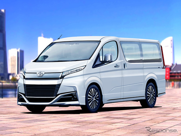 トヨタ ハイエース 次期型のデザイン予想CG