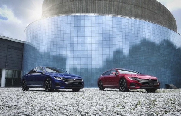 VW アルテオン（左）/アルテオン シューティングブレーク（右）