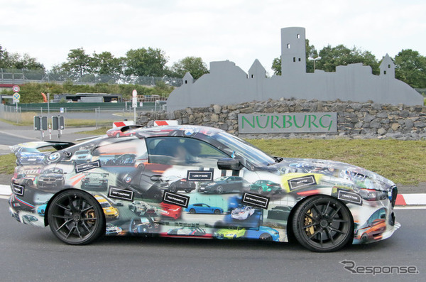 BMW M4 3.0 CSL オマージュ プロトタイプ（スクープ写真）