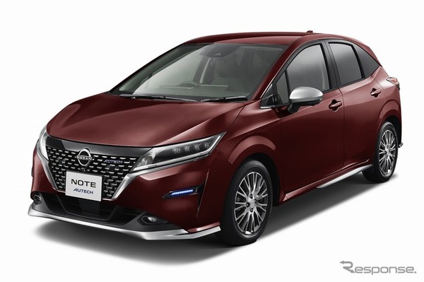 日産 ノート AUTECH 新色バーガンディ