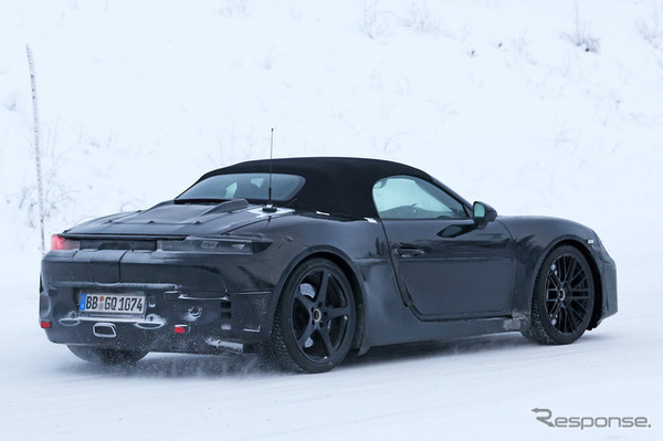 ポルシェ ボクスター 次期型EVプロトタイプ（スクープ写真）