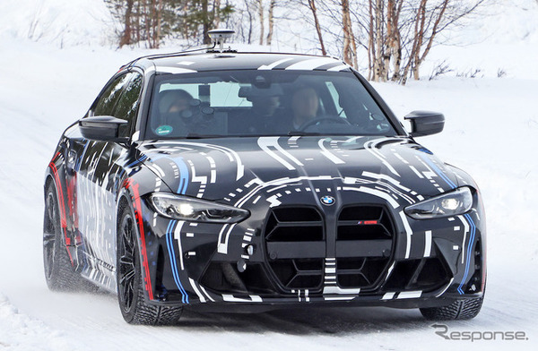 BMW Mが開発する高性能4モーターEVのプロトタイプ（スクープ写真）