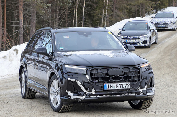 アウディ Q7 改良新型プロトタイプ（スクープ写真）
