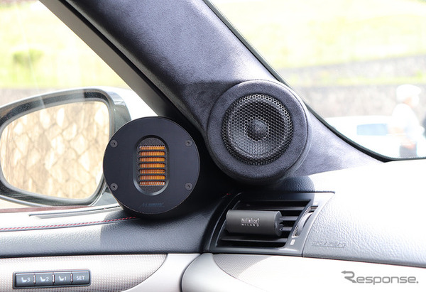 「パワーアンプ内蔵DSP」を核としてシステムが構築されたオーディオカーの一例（製作ショップ：アミューズ＜広島県＞）。