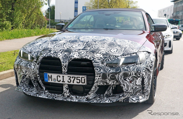 BMW M4カブリオレ 改良新型プロトタイプ（スクープ写真）