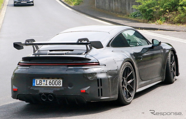 ポルシェ 911 GT3 改良新型プロトタイプ（スクープ写真）