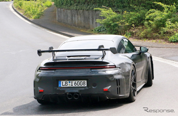 ポルシェ 911 GT3 改良新型プロトタイプ（スクープ写真）