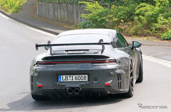 ポルシェ 911 GT3 改良新型プロトタイプ（スクープ写真）