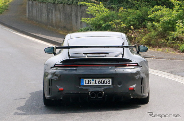 ポルシェ 911 GT3 改良新型プロトタイプ（スクープ写真）