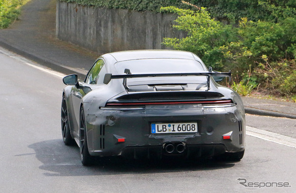ポルシェ 911 GT3 改良新型プロトタイプ（スクープ写真）