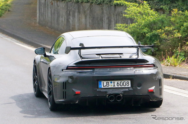 ポルシェ 911 GT3 改良新型プロトタイプ（スクープ写真）