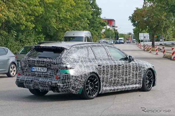 BMW M5 ツーリング プロトタイプ（スクープ写真）