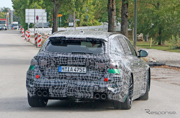 BMW M5 ツーリング プロトタイプ（スクープ写真）
