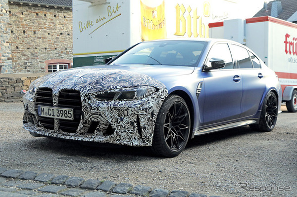 BMW M3ツーリング 改良新型プロトタイプ（スクープ写真）