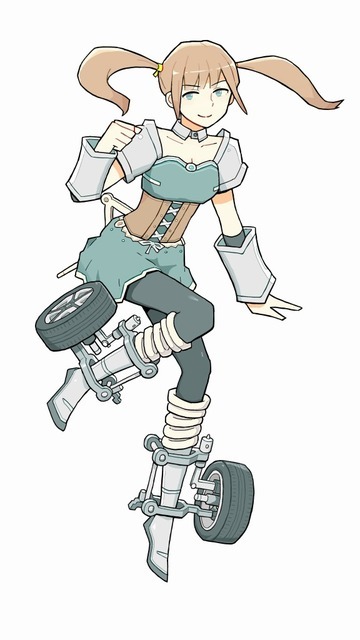 ダブルウィッシュボーン式サスペンションイラストレーション：にほへ声優：悠木碧