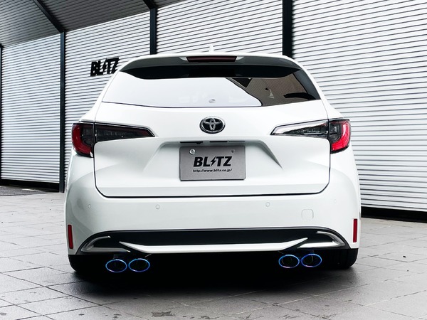チタンカラーステンレステールセット（VSR）［63563V］TOYOTAカローラツーリングハイブリッド用実装例