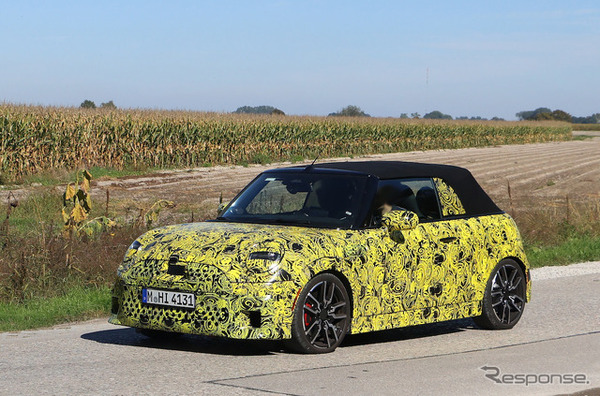 MINI コンバーチブル JCW 次期型プロトタイプ（スクープ写真）